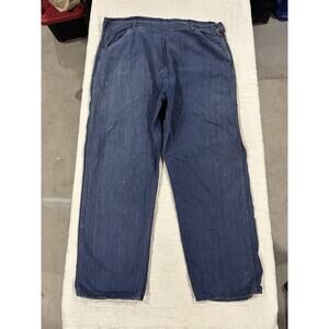 Vintage JC Penney Ranch Craft Side Zip Denim Carpenter Pants Vat Dyed Size 40x29